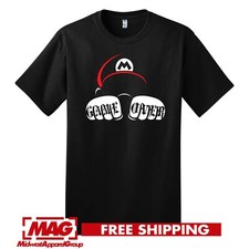 Camiseta Game Over Super Mario Paródia Preta Moletom Videogame Jogos Nintendo comprar usado  Enviando para Brazil