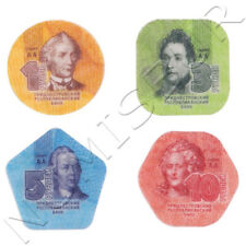 TRANSNISTRIA serie 4 monedas de plastico 2014 - 1 - 3 - 5 - 10 rublos comprar usado  Enviando para Brazil