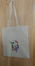 Shopper cotone colibrì usato  Sestri Levante