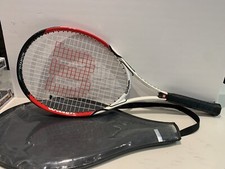 Raquete de tênis Wilson Roger Federer 27" titânio aderência tamanho 4 1/4 L4 com tampa comprar usado  Enviando para Brazil