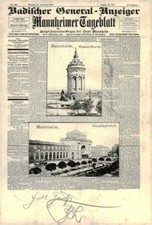 Ansichtskarte mannheim 1902 gebraucht kaufen  Eggenstein-Leopoldshafen
