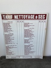 Ancienne affiche tarif d'occasion  Aix-les-Bains