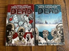 The Walking Dead Vol 1 & 2 Days Gone Bye and Miles Behind Us Robert Kirkman LOT comprar usado  Enviando para Brazil