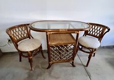 vintage dinette rattan set for sale  Mount Vernon