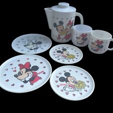 Conjunto de 8 pratos de brinquedo vintage Mickey e Minnie Mouse por Walt Disney comprar usado  Enviando para Brazil