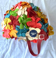 Boné de banho de borracha vintage padrão flor tamanho único 3D floral Speedo novo comprar usado  Enviando para Brazil
