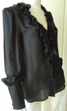 Escada black silk for sale  BILLINGHAM