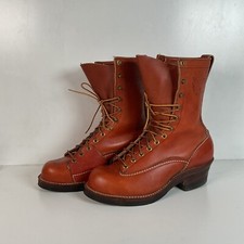 Usado, Botas Wesco for Hall’s Safety Linesman 8.5 D Job Master logotipo Old West Coast comprar usado  Enviando para Brazil