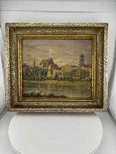 Altes ölgemälde stadt gebraucht kaufen  Amberg