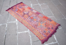 Tapete árabe vintage 29"" x 71"" tapete de corredor curdo bordado tecido tapete de cozinha comprar usado  Enviando para Brazil
