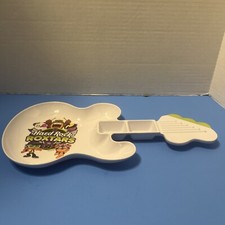 Usado, Hard Rock Cafe Roxtars 2014 guitarra em forma de jantar infantil prato de comida lanche comprar usado  Enviando para Brazil