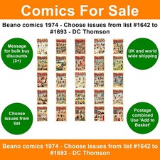 Beano comics 1974 for sale  SKEGNESS