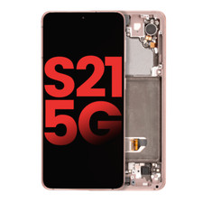 Usado, Conjunto OLED com Moldura para Samsung Galaxy S21 5G Aftermarket Plus Phantom Rosa comprar usado  Enviando para Brazil