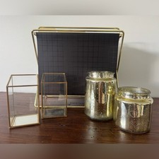 Desk bundle gold for sale  Given