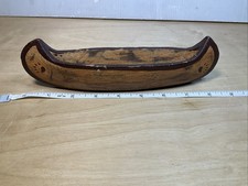 Brinquedo vintage de madeira canoa 8,5"", usado comprar usado  Enviando para Brazil