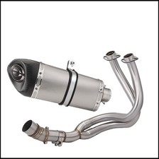 Para Kawasaki Z650 Ninja 650 ER6N ER6F Sistema Completo Pontas de Escape Tubo Cabeçalho Frontal comprar usado  Enviando para Brazil