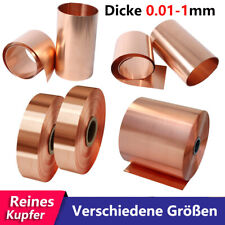 Kupferband Platten 99.9% Kupferblech Dicke 0.01mm-1mm Kupferfolie Flach Band Сu comprar usado  Enviando para Brazil