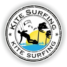Autocollant rond kitesurf d'occasion  Expédié en France