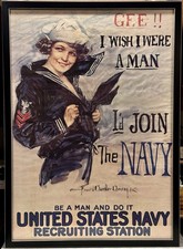 Wwi navy recruiting for sale  Fort Ashby
