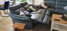 Ledersofa sitzer rauchblau gebraucht kaufen  Helpsen