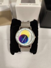 Uhr rainbow silber gebraucht kaufen  Berlin