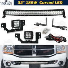 Kits de suporte de para-choque inferior barra de luz curva LED 32" 180W para Dodge RAM 2500 3500, usado comprar usado  Enviando para Brazil