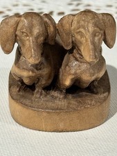 Vintage Par de Cães em Miniatura DACHSHUND Figura Esculpida à Mão Madeira Rara, usado comprar usado Vintage Par de Cães em Miniatura DACHSHUND Figura Esculpida à Mão Madeira Rara, usado comprar usado  Enviando para Brazil