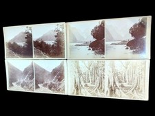 Cartões antigos de fotos estereoscópio Burton Brothers NZ estereovisão Nova Zelândia RARO, usado comprar usado  Enviando para Brazil