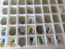 12 encostas planas Swarovski caveira 10x7,5 mm cristal AB/folhado. #2856 comprar usado  Enviando para Brazil