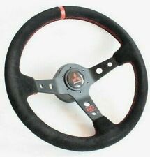 Usado, Volante serve para Mitsubishi couro camurça vermelho 3000GT Lancer Evo Eclipse comprar usado  Enviando para Brazil