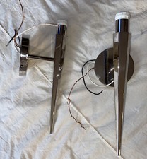 Usado, 2-BOYD LIGHTING Luminária Cromada 9893 Luminárias de Parede $1400 Cada Nova comprar usado  Enviando para Brazil