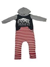 Macacão Rags to Raches One Piece 3T 4T Explore Mountains com Capuz Preto, usado comprar usado  Enviando para Brazil