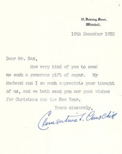 1952 letter clementine for sale  UK