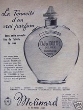 Publicité molinard tenacité d'occasion  Compiègne