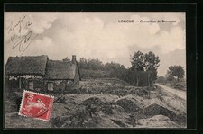 Cpa longué chaumiéres d'occasion  Expédié en France