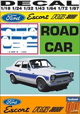 DECAL FORD ESCORT RS 2000 MKI ROAD CAR BLUE (02), usado comprar usado  Enviando para Brazil