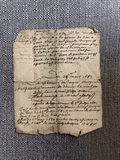 1687 acte baptême d'occasion  Le Thor