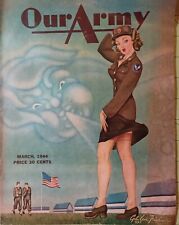 Our Army Magazine 1944 World War 2, Military Articles, Ernie Pile, Coke Ads comprar usado  Enviando para Brazil