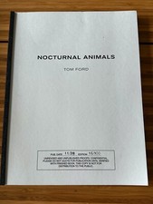 Nocturnal animals script for sale  Canoga Park