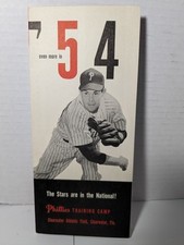 1954 Philco Philadelphia Phillies/A's Pocket Foldout Home Away Schedule  comprar usado  Enviando para Brazil