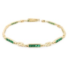 Bracciale smeraldi diamanti usato  Ancona