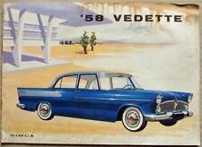 Simca vedette sales d'occasion  Expédié en Belgium