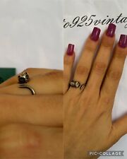 Anello regolabile argento usato  Napoli