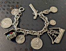 Pulseira Berloque Vintage 1950 Pirate’s Booty Ship Moedas Tesouro Náutico comprar usado  Enviando para Brazil