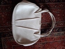 Vintage handbag cream for sale  BOGNOR REGIS