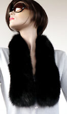 Piel Bufanda Christ Zorro Azul Piel Cuello Esquina Abrigo Capa Chaqueta Negro comprar usado  Enviando para Brazil