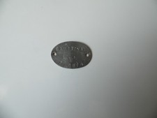Rare plaque identité d'occasion  Gisors