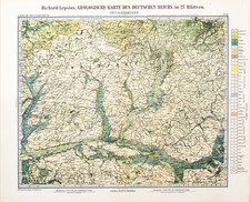 Lepsius geologische karte gebraucht kaufen  Dortmund