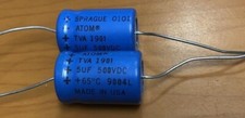 (Lote de 1 peça) Capacitores eletrolíticos SPRAGUE 5UF 500V ATOM NOS comprar usado  Enviando para Brazil