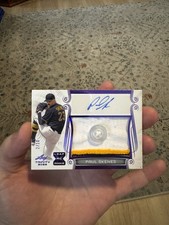 Usado, 2023 Leaf Trinity Paul Skenes Rookie Button Patch Auto/10 PA-PS1 RC Pirates RPA comprar usado  Enviando para Brazil
